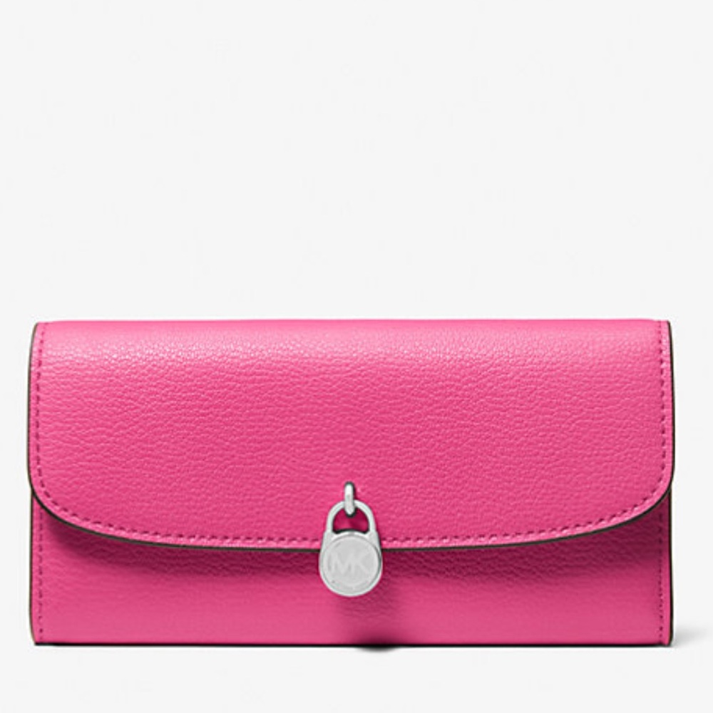 Michael Kors Hamilton Large Leather Flap Continental Wallet
Dragonfruit
NWT